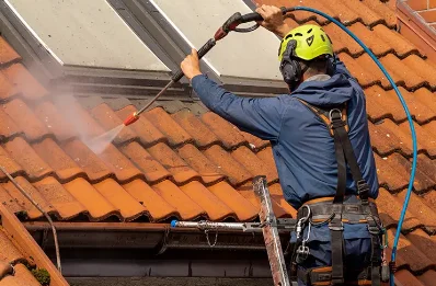 Démoussage et hydrofuge de toiture à Vescles